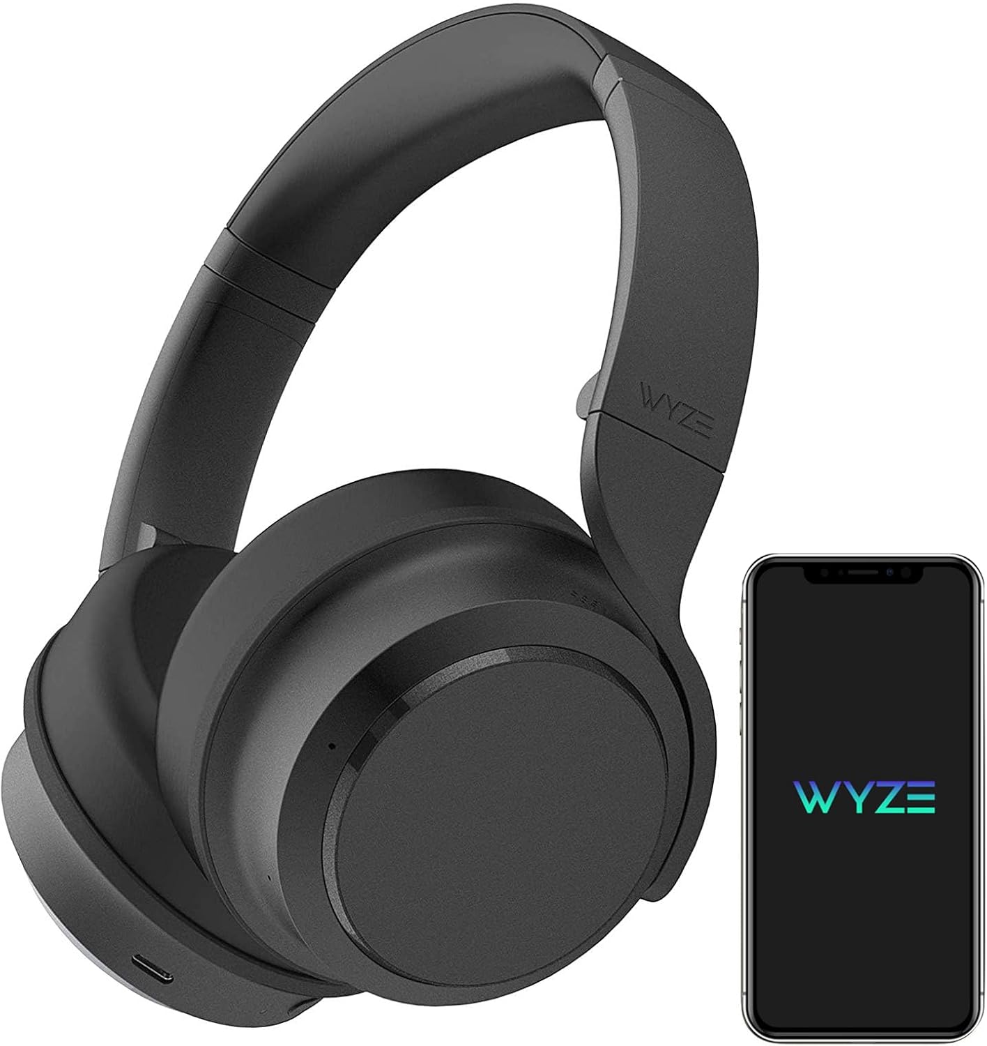 Wyze Headphones Noise Cancelling, Wireless Over Ear Bluetooth Headphones with Mic